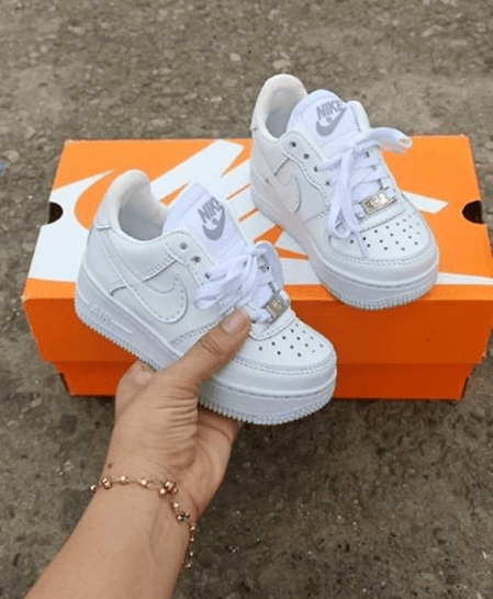 zapatillas tenis force one blanco y negr
